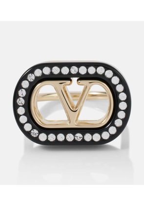Valentino VLogo embellished ring