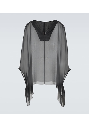 Rick Owens Silk hoodie