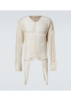 Rick Owens Distressed wool sweater