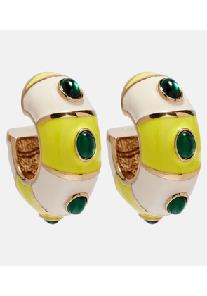 Jacquemus Rayures embellished hoop earrings