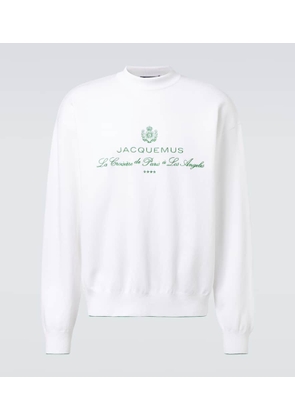 Jacquemus Venice logo embroidered sweatshirt