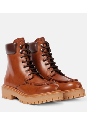 Prada Leather combat boots