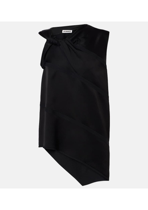 Jil Sander Asymmetric satin top