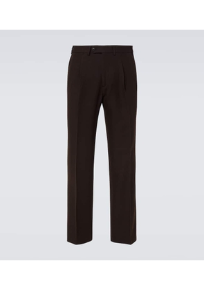 Saman Amel Amo wool twill straight-leg pants