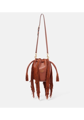 Valentino Garavani Nellcote Small leather bucket bag