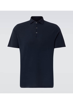 Fedeli Cotton pique polo shirt