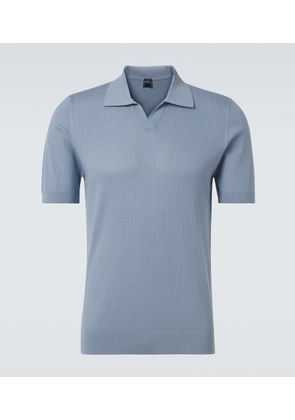 Fedeli Cotton pique polo shirt