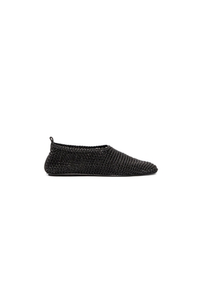 Woven Leather Ballerinas