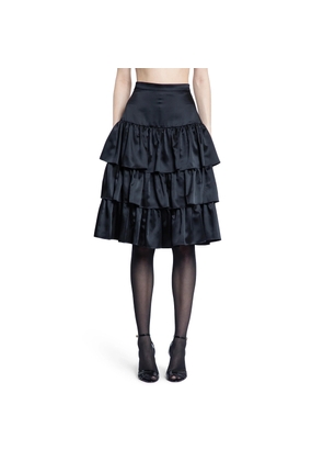 Satin Ruffle Skirt