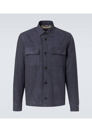 Loro Piana Lowe suede overshirt