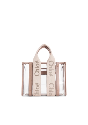 Woody small tote bag in jelly and leather