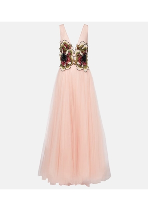 Costarellos Arion sequined tulle gown