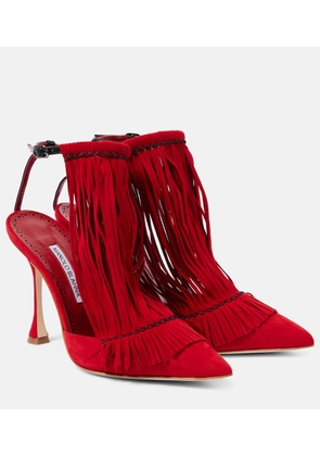 Manolo Blahnik Fiki 105 suede pumps