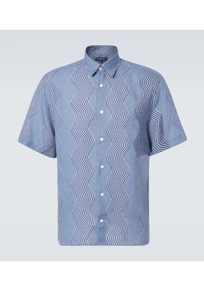 Frescobol Carioca Castro printed linen shirt