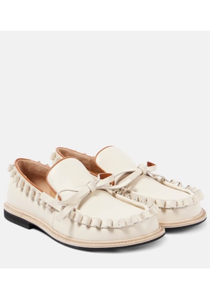 JW Anderson Ruffled leather moccasins