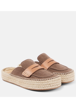 JW Anderson Suede espadrille loafers