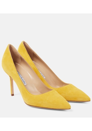 Manolo Blahnik BB 90 suede pumps