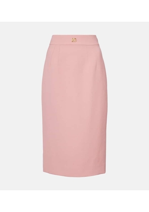 Dolce&Gabbana DG virgin wool pencil skirt