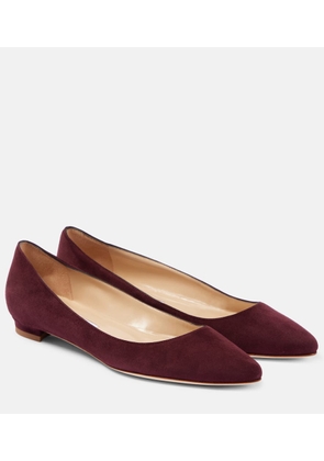 Manolo Blahnik BB suede ballet flats