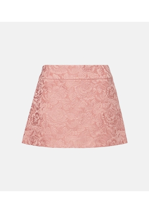 Dolce&Gabbana Floral jacquard miniskirt