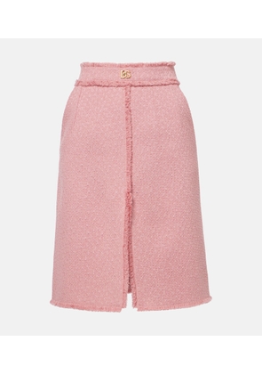 Dolce&Gabbana DG wool-blend skirt
