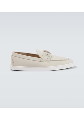 Christian Louboutin Chambeliboat leather slip-on shoes