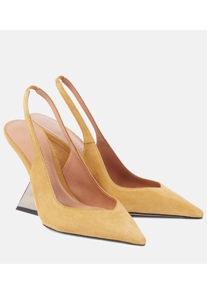 The Attico Cheope suede wedges
