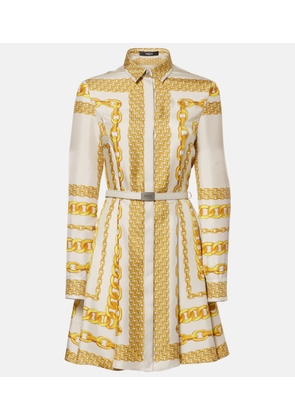 Versace Versace Treasure silk twill shirt dress