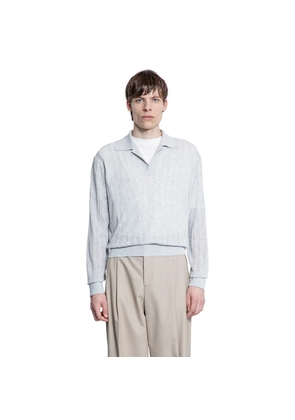 Lace Rib Sheer Knit Polo