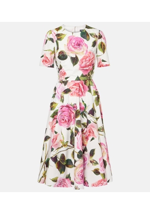 Dolce&Gabbana Floral cotton midi dress