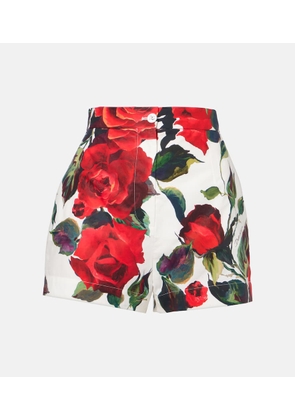 Dolce&Gabbana Floral cotton shorts