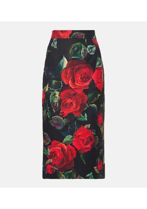Dolce&Gabbana Floral pencil skirt