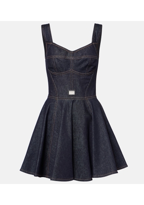 Dolce&Gabbana Denim bustier dress