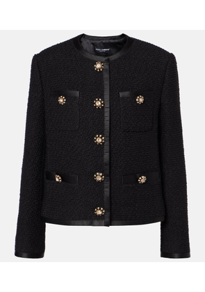 Dolce&Gabbana Wool and silk-blend tweed jacket