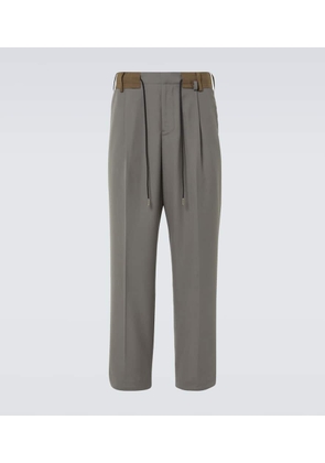 Sacai Mid-rise wide-leg pants