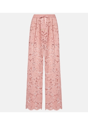 Dolce&Gabbana Lace wide-leg pants