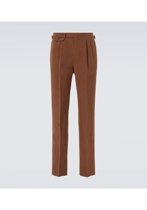 Dunhill Linen tapered pants