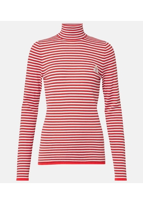 The Upside Raie striped cotton turtleneck top