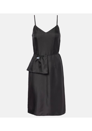 Prada Silk twill slip dress
