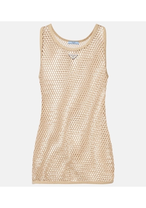 Prada Sheer cotton tank top
