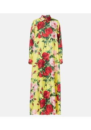 Dolce&Gabbana Floral silk shirt dress