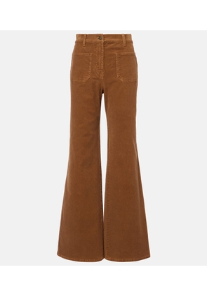 Nili Lotan Florence high-rise corduroy flared pants