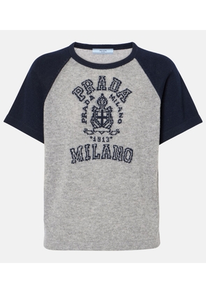 Prada Logo cashmere T-shirt
