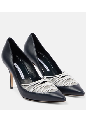 Manolo Blahnik Mareta 90 leather pumps