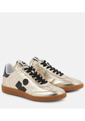 Isabel Marant Kaycee metallic-leather sneakers