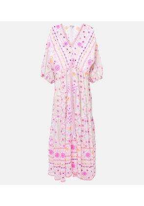 Juliet Dunn Printed cotton maxi dress