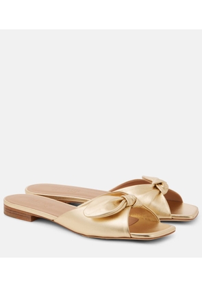 Malone Souliers Vargas 10 metallic leather mules