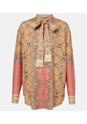 Valentino Voyage Imaginaire cotton muslin blouse