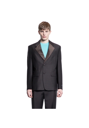 Mohair wool single-breasted jacket