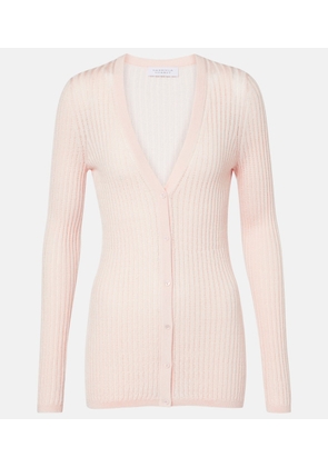 Gabriela Hearst Emma pointelle cashmere and silk cardigan